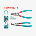 TOTAL Internal Circlip Pliers 180mm Bent