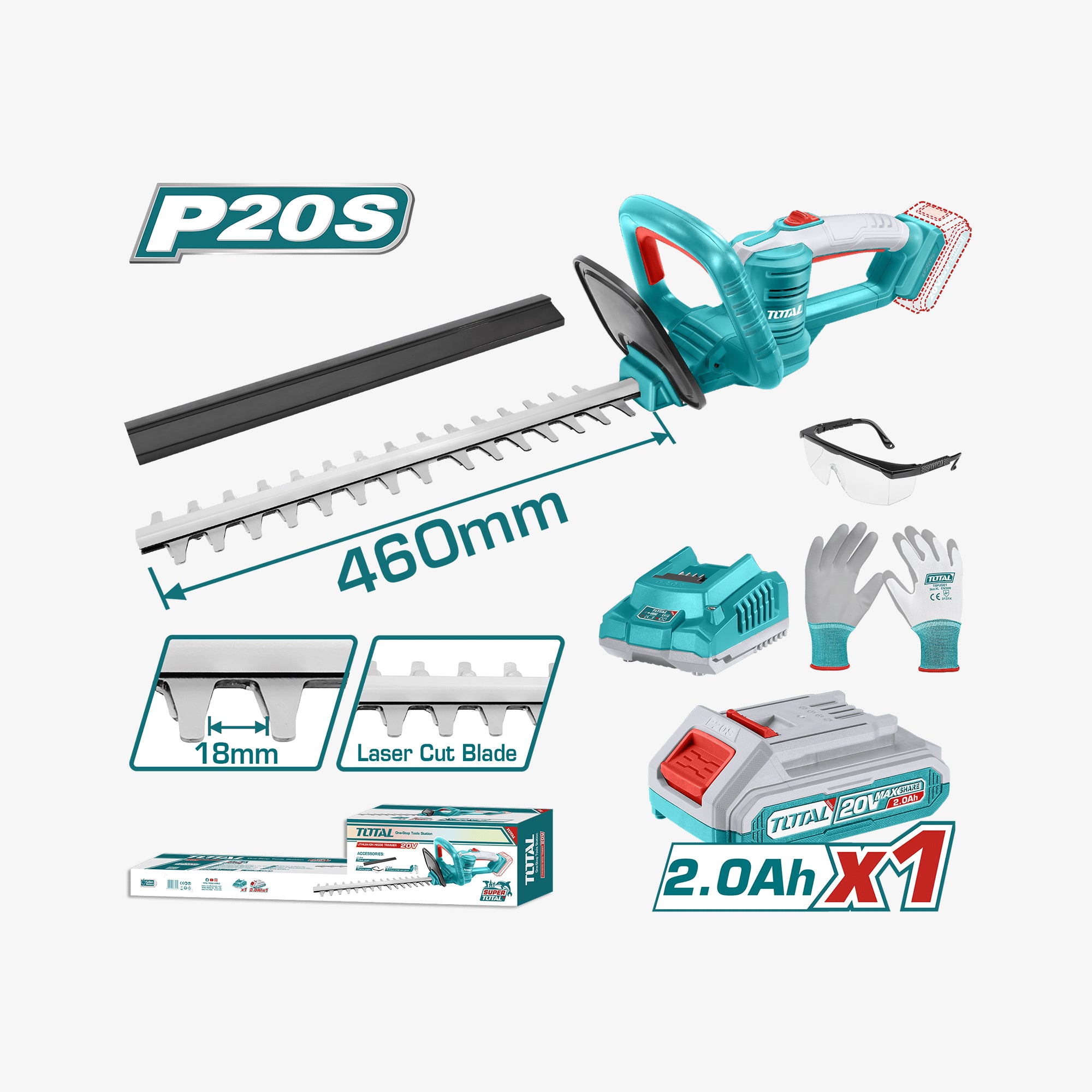 Cordless Hedge Trimmer 20V