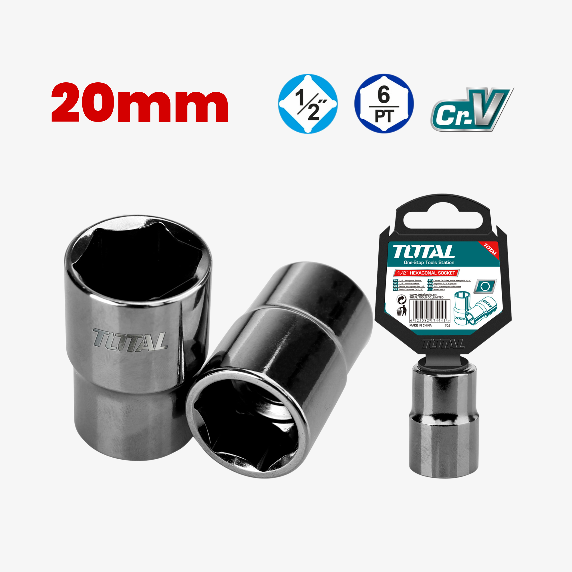 1/2" Hexagonal Socket