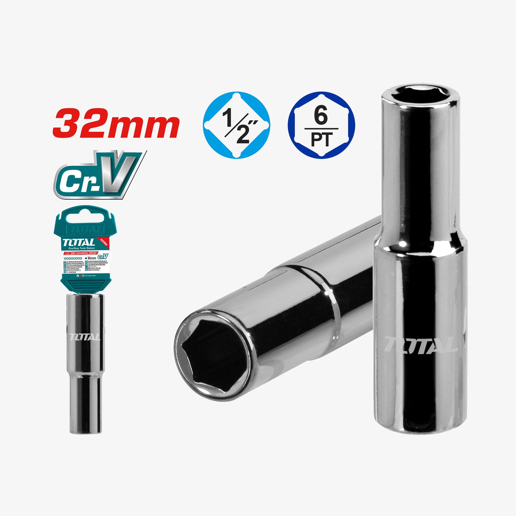 Deep Hexagonal Socket 1/2"