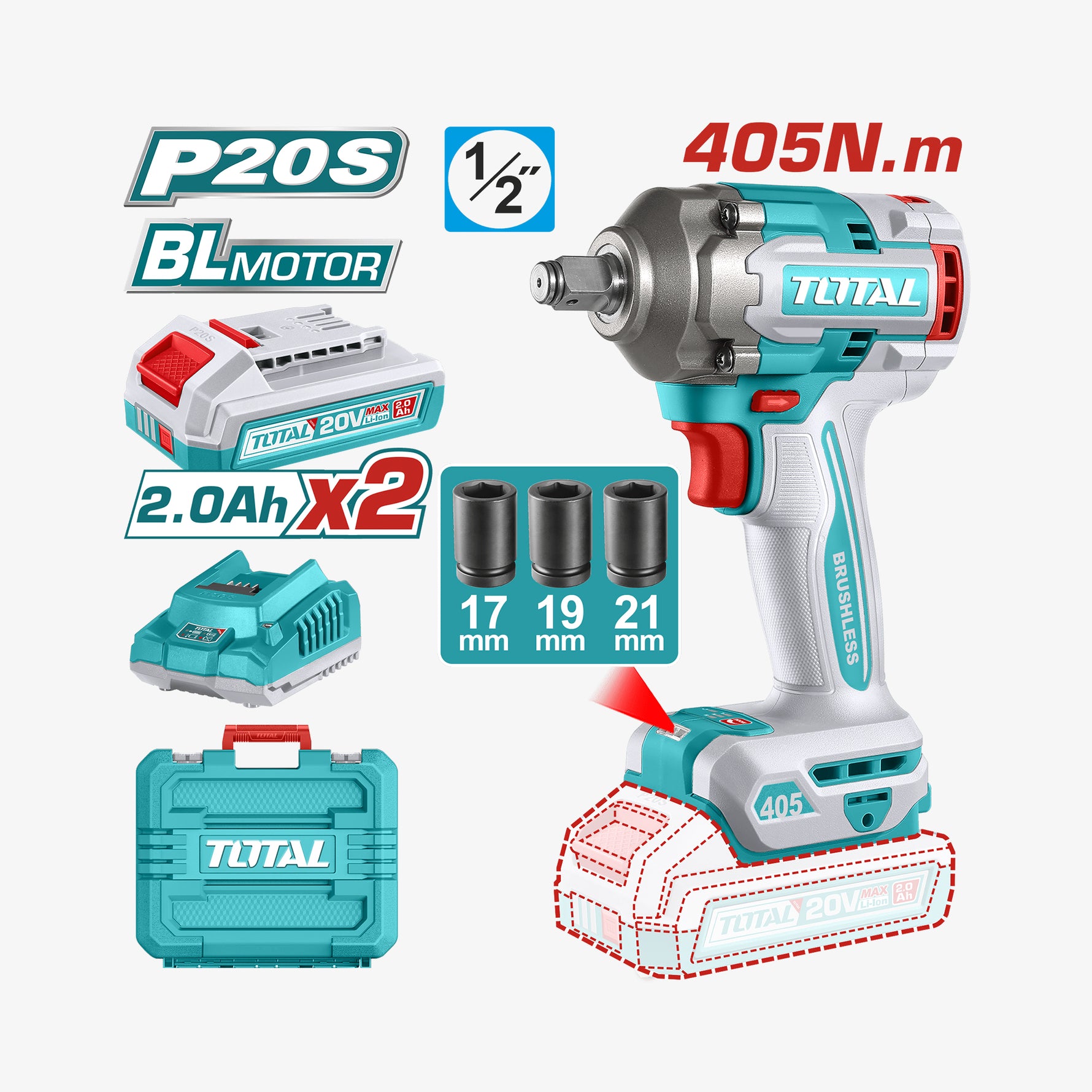 Cordless Impact Wrench 20V