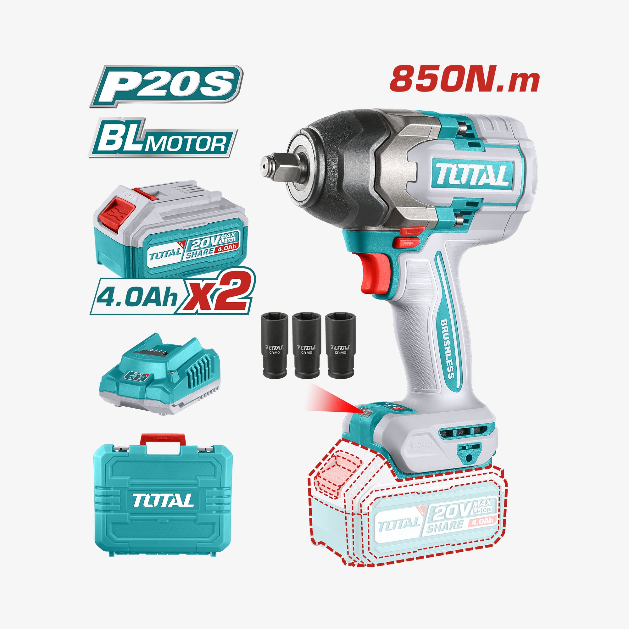 Cordless Impact Wrench 20V