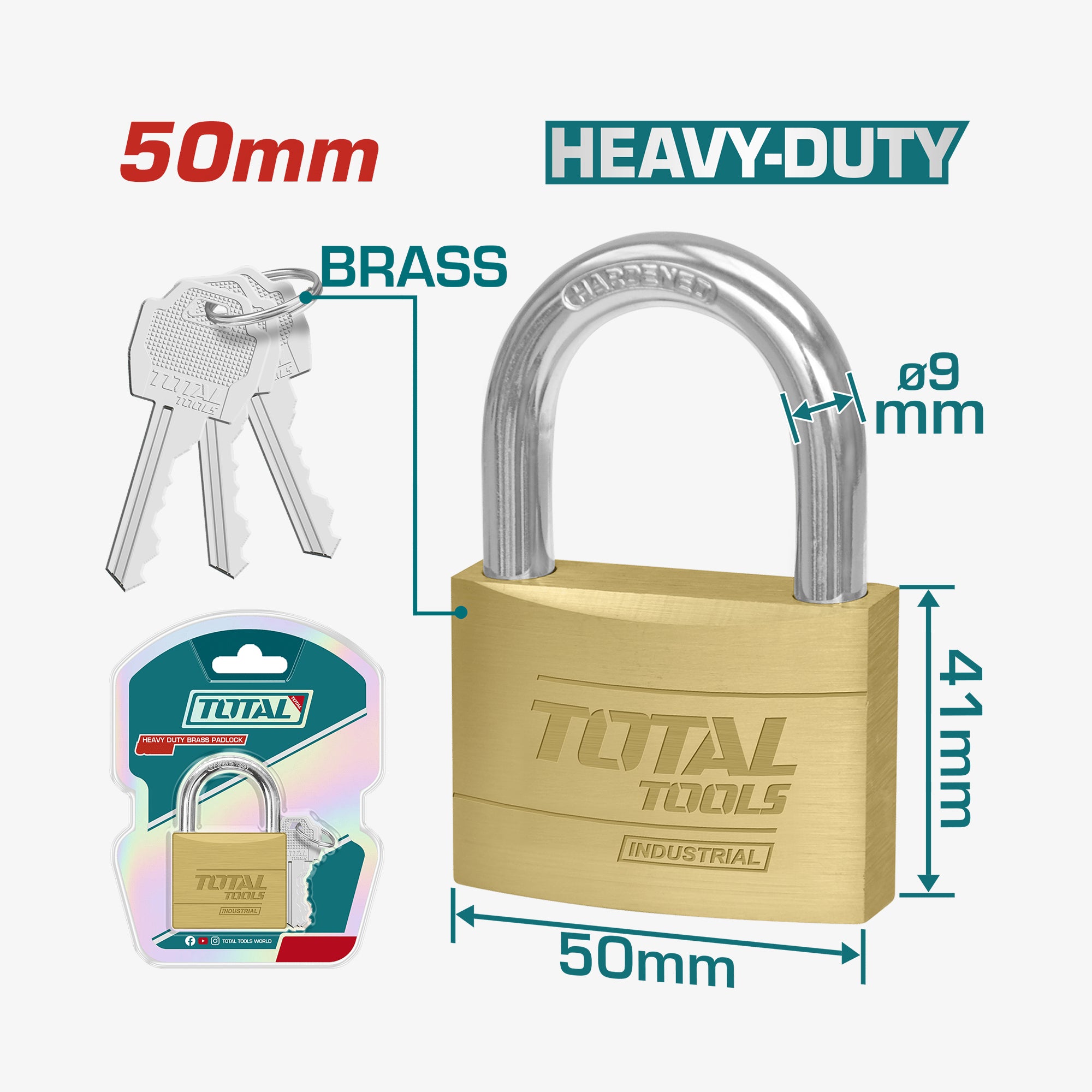 Brass Padlock 50mm